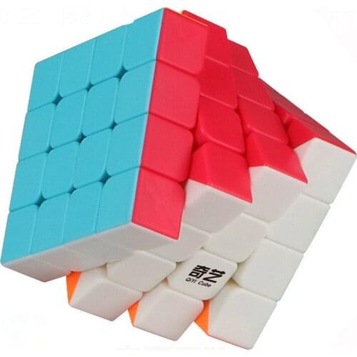 Qiyi Mofangge QiyuanS 4x4x4 Cube Shinning Stickerless 4 By 4 Cube Cubo Magico Puzzle Gift Toys For Children Puzzle Cube