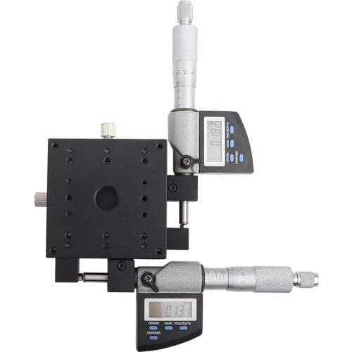 Linear SEMXY80-AS Micrometer Platform Digital Displayed 80x80mm 0.002mm Linear Stage Platform linear rails and bearings