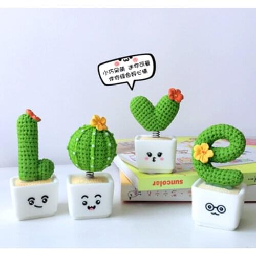ZOCDOU1 Piece Small Fresh Cactus Small Statue Little Figurine Crafts Figure Ornament Miniatures