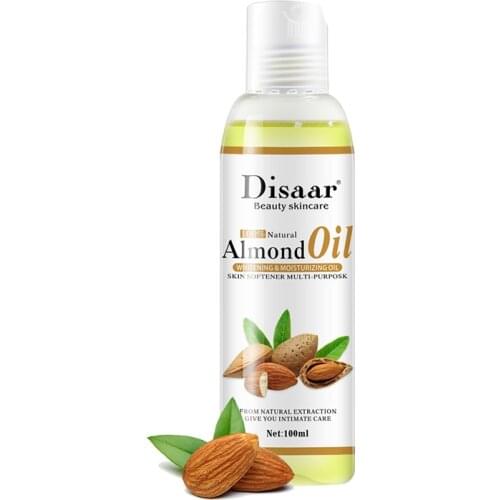 100ml Almond Oil Body Massage Oil Brightening Moisturizing Firming Smoothing Improve Fine Lines Brightens Skin Tone Skin Care