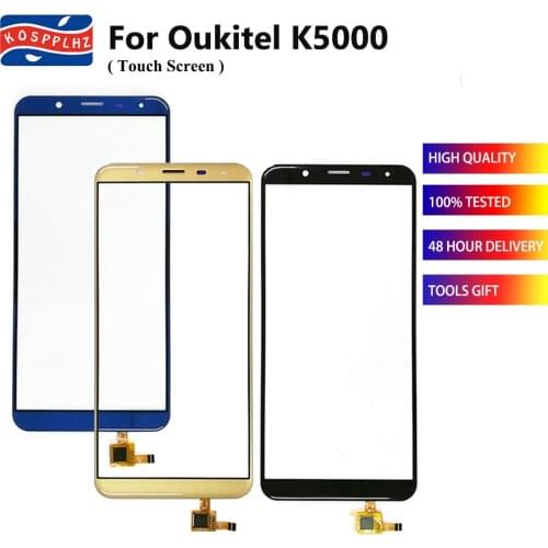 KOSPPLHZ For Oukitel K5000 Touch Screen Glass Panel TouchScreen Sensor For Oukitel K 5000 Cell Phone Front Glass Lens Panel