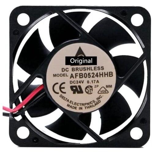 Original 100% working AFB0524HD DC 24V 0.15A 5015 5cm 50*50*15mm server inverter case axial Cooling Fan