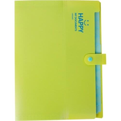 Expanding A4 File Folders 12 Pockets Hanheld Accordion File Folder A4 Letter Size Paper Document Organizer Folder