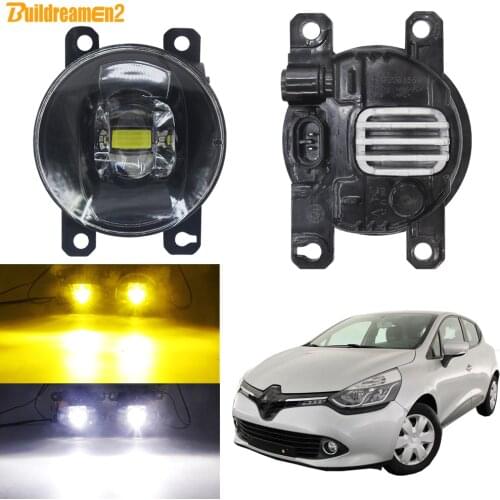 LED Fog Light Assembly For Renault Clio IV 2012-2019 Car H11 Front Bumper Lens Fog Lamp Daytime Running Light 30W 8000LM 12V