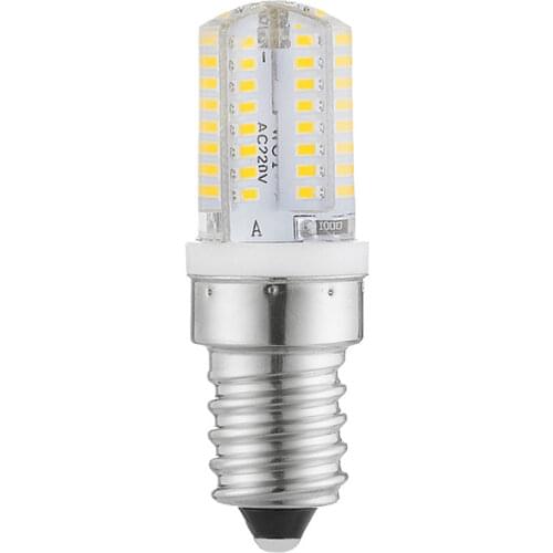 High Quality E14 LED Lamp 3W 220V Bulb Corn Lighting 64 LEDS 3014 SMD Spotlight Crystal chandeliers Free Shipping 5Pcs/Lot