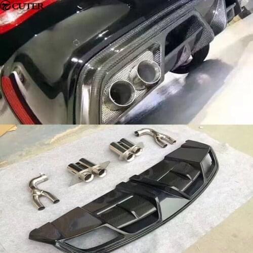 W117 C117 CLA250 CLA45 AMG carbon fiber Rear lip Diffuser Exhaust pipe Exhaust tail throat for Benz W117 C117 PIECHA style 14-15