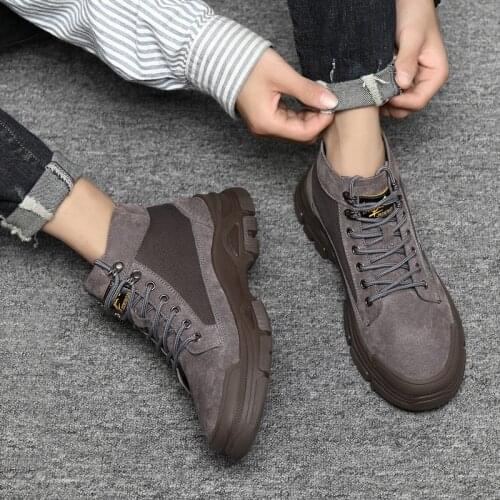 For Winter motorcycle ANKLE casual MEN BOOTS boot mens cowboy summer zapatos coturno men boots shoes Moccasins black boty home