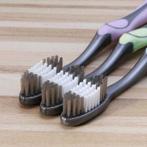 1pc Super hard bristles Tooth brush for Adult Remove Smoke Blots Coffee Stains 50JF