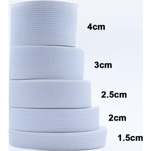 1-5 Meter Flat Elastic Band Sewing Clothing Accessories Nylon Webbing Garment Sewing Accessories Width 1/1.5/ 2/2.5/3/4/5cm