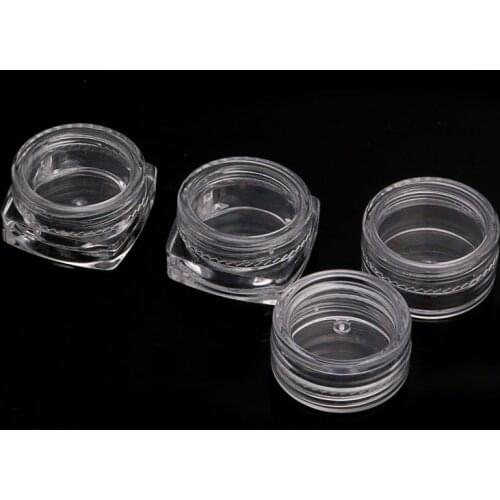 1/50pcs Mini Sample Bottle Cosmetic Makeup Jar Pot Face Cream Lip Balm Container