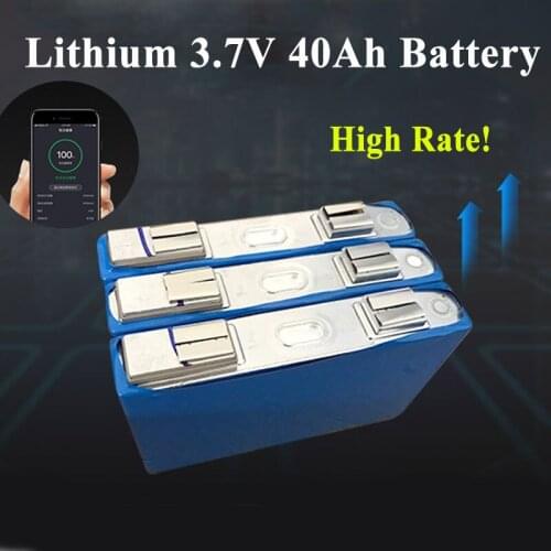 3pcs High rate 3.7v 40AH ternary lithium battery for diy 12V 24V electric motor electric vehicle ebike UPS inverters battery