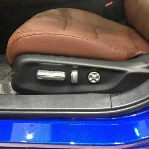 For Honda Accord 10th Gen 2018 2019 Seat Adjustment Cover Trim ABS Carbon Fiber Car Styling Auto Accessories 5PCS