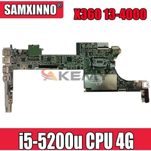 801507-501 For HP Spectre X360 13-4000 Laptop Motherboard With 4GB RAM i5-5200u CPU DA0Y0DMBAF0 MB 100% Tested Fast Ship
