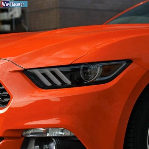 Car Headlight Protective Film Front Light Smoked Black TPU Sticker For Ford Focus Explorer Mustang Mondeo Ranger T6 F150 Edge