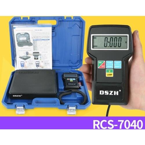 Refrigerant filling electronic scale Dasheng RCS-7040 weighing 100kg portable high-precision refrigerant freon scale