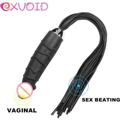 EXVOID Dildo Vibrator Whip Spanking Silicone Vibrators Sexy BDSM Bondage Vaginal G Spot Massager Sex Toys For Woman Adult Games