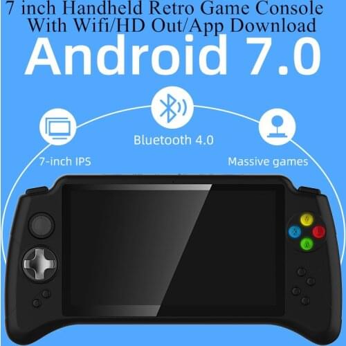 POWKIDDY X17 7 inch IPS Touch Screen Handheld Game Player Android Wifi Wireless Game Console PS1 PSP Retro Video Gaming Players