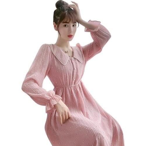 Fashion Spring Summer Dress 2021 New Dress Slip Tea Break French Fried Street Small Man Pink Dresses For Women Design Niche
