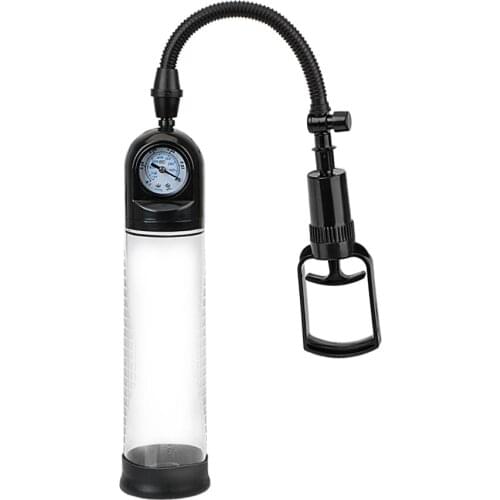 Male Masturbation Penis Pump With Pressure gauge Penis Enlargement Delayed Ejaculation Sex Toys For Men Vacuum Pump