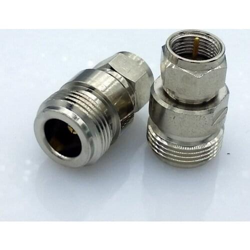 N Female Jack To F TV Plug Male RF Connector N female type to F type male Adapter minijack plug 1pcs