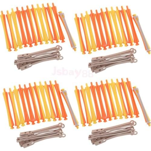 Set of 48 Professional Perming Rods Hair Tools for Curling Hairdressing Hairstyle DIY Design Tools 1.6x9 cm