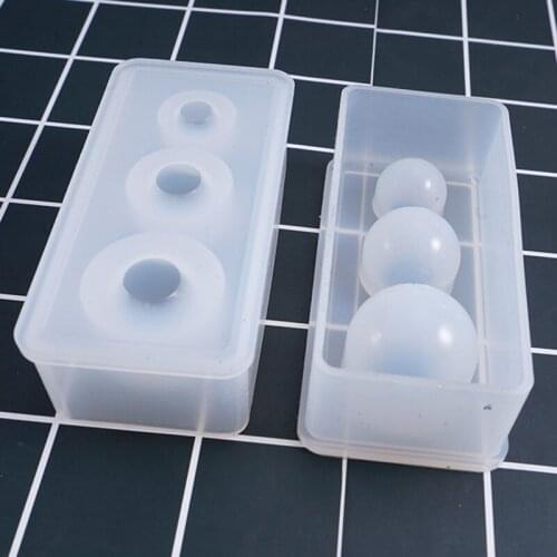 Newly Silicone Mold Mirror Craft DIY Jewelry Making Universe Ball UV Resin Cake Decor Mould