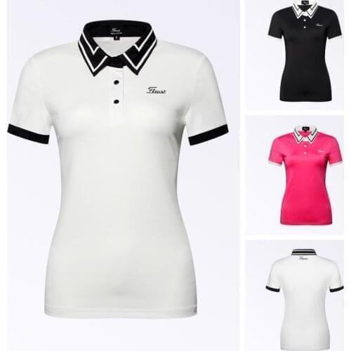 Golf clothing womens short sleeve T-shirt outdoor sports polo shirt breathable and quick drying casual wear summer
