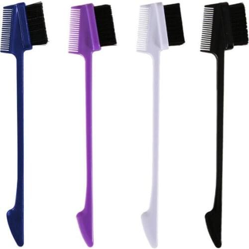 Wholesale edge control brush Wholesale In Bulk Edge Control Brush Double Side Baby Hair Brushes Set Hair Comb