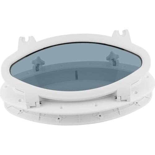 Oval Ship Porthole Windows Opening Port Hole - Maritime Nautical Home Decor - 400x200mm 15x8 inch