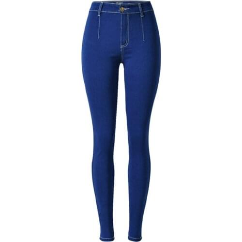 Chic High waist Stretch Skinny Jeans Sexy Women Denim Pencil Cool Pants Fenale Hot Jeans Streetwear