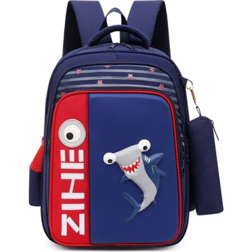 School Bags for Kids 3D Flamingo Shark Girls Boys School Backpack Children Orthopedic Backpacks Waterproof Grade 3-5 Kid Bookbag