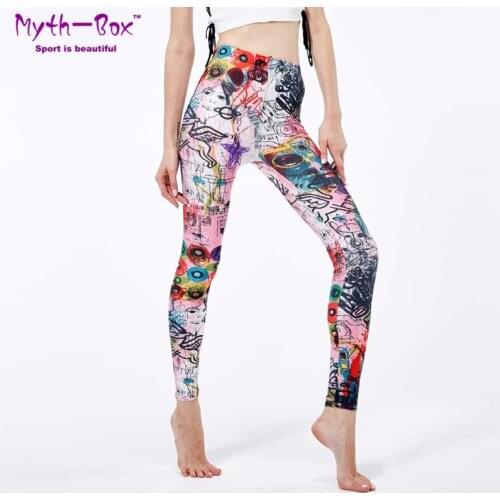 Spring Yoga Pant Women Sport Leggings Woman 3D Print Training Pant Elastic Leggins Female Gym Fitness Tights Running Trousers