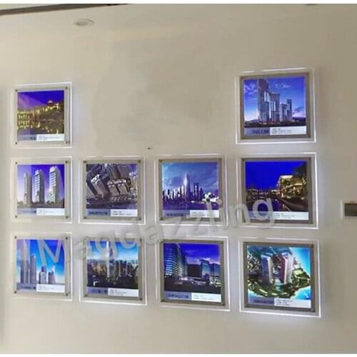 10 UNITS LED ACRYLIC POSTER FRAME A2 SIZE LIGHT BOXES WALL MOUNT