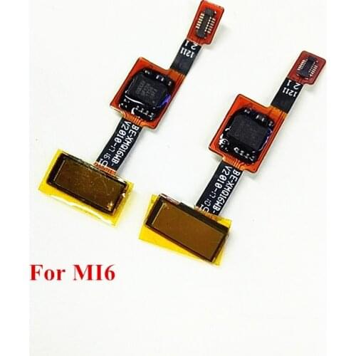 10pcs/Lot Fingerprint Flex Cable For Xiaomi Mi 6 Mi6 Back Home Button Fingerprint Sensor Flex Cable Spare Parts