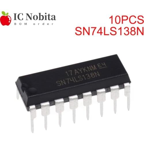 10PCS SN74LS138N DIP-16 HD74LS138P 74LS138 DIP16 SN74LS138 DIP 74LS138N New