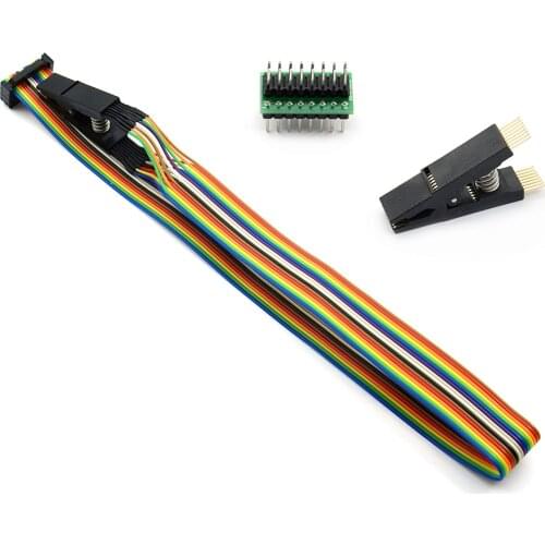 2020 Newest 1Pcs SOIC16 SOP16 Flash Chip IC Test Clips Socket Adapter BIOS/24/25/93 Programmer Best quality