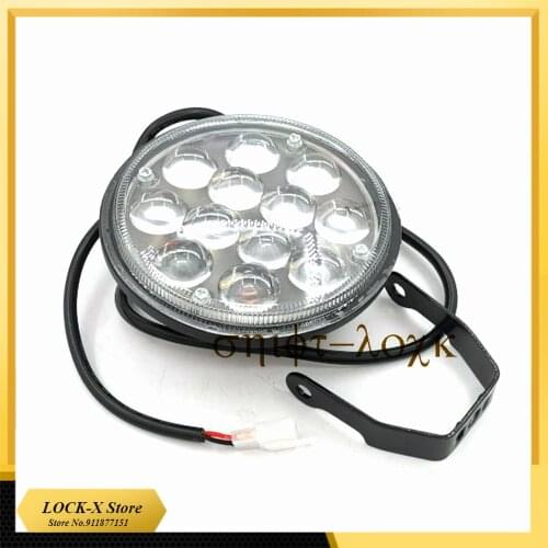 5 Inch LED Circular Lamp 12V-80V All Aluminum 12 Beads LED Round Headlight for Citycoco Modified Accessories parts