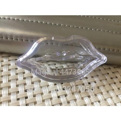 5G Clear Empty Lip Shape Lip Rouge Refillable Container Beauty Cosmetic Lipstick/Lip Balm Sub Pot,Eyeshadow Powder/Blusher Case