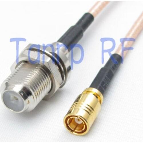 8in F female jack to SMB female jack RF adapter connector 20CM Pigtail coaxial jumper cable RG316 extension cord