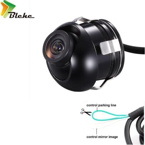 Blchc Mini Wide Angle Waterproof HD CCD Normal Image Car Front / Rear View Camera With Mirror Image Convert Line accessories