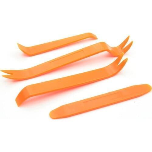 Mini pry 4pcs/set Car Radio Door Clip Panel Trim Dash Audio Removal Open Installer Pry Tool For Auto Vehicles