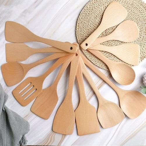 Wood Spatula Non-Stick Cookware Cooking Tools Gift Wooden Shovel Kitchen Tool Kitchen Cooking Utensil Tool Kitchen Accessories