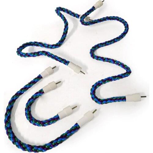 Parrot Cotton Rope Climbing Rope Bite Toy Rotating Ladder Pet Bird Chew Peck Toy Parrot Stand Perches Pet Supplies