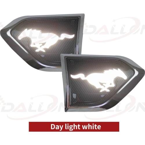 Chrome style LED DRL Side Marker Signal Lights Marker Lamp Lens for Ford Ranger/Everest 2015 2016 2017 2018 2019 2020 Daylight