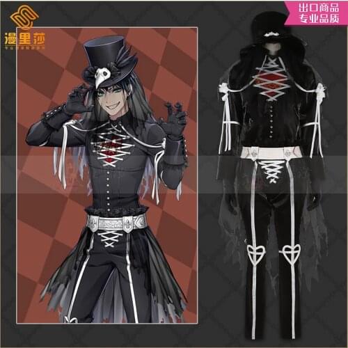 Game Twisted Wonderland HEARTSLABYUL Riddle Ace Cater Halloween Uniforms full set