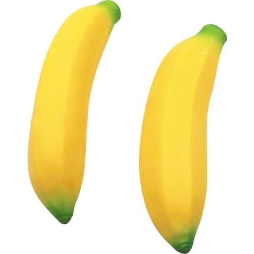 Simulation Banana Squishy Toy Slow Rising Squeeze Stress Decompression Toy Simulation Fruit Squishy Squeeze Sensory Toy
