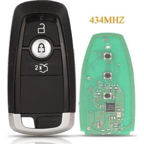 Kutery 3 Buttons Smart Remote Car Key Fob 434MHz ID49 Chip For Ford Mondeo Mustang Edge Fusion M3N-A2C93142600