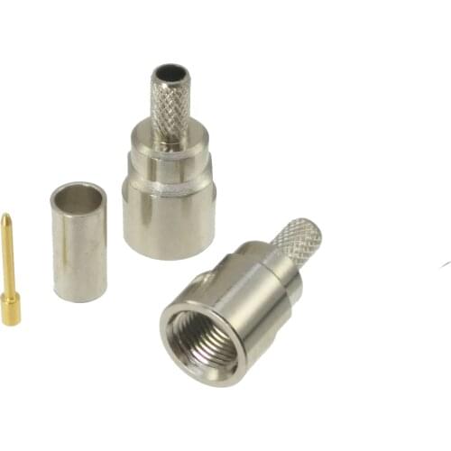 FME male plug crimp RG58 RG142 RG400 LMR195 RF Coaxial connector