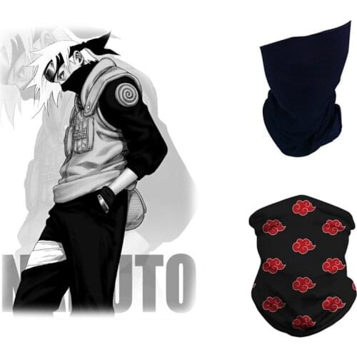 Fashion Anime Ninja Mask Motorcycle Cycling Neck Scarf Masks Bandana Headband Cosplay Red Cloud Ninja
