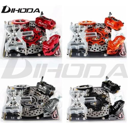 Motorcycle 2 piece RPM Brake Calipers with 220 mm Brake disc For Rear Flat Fork Brake System For Scooter Motorbike Modify